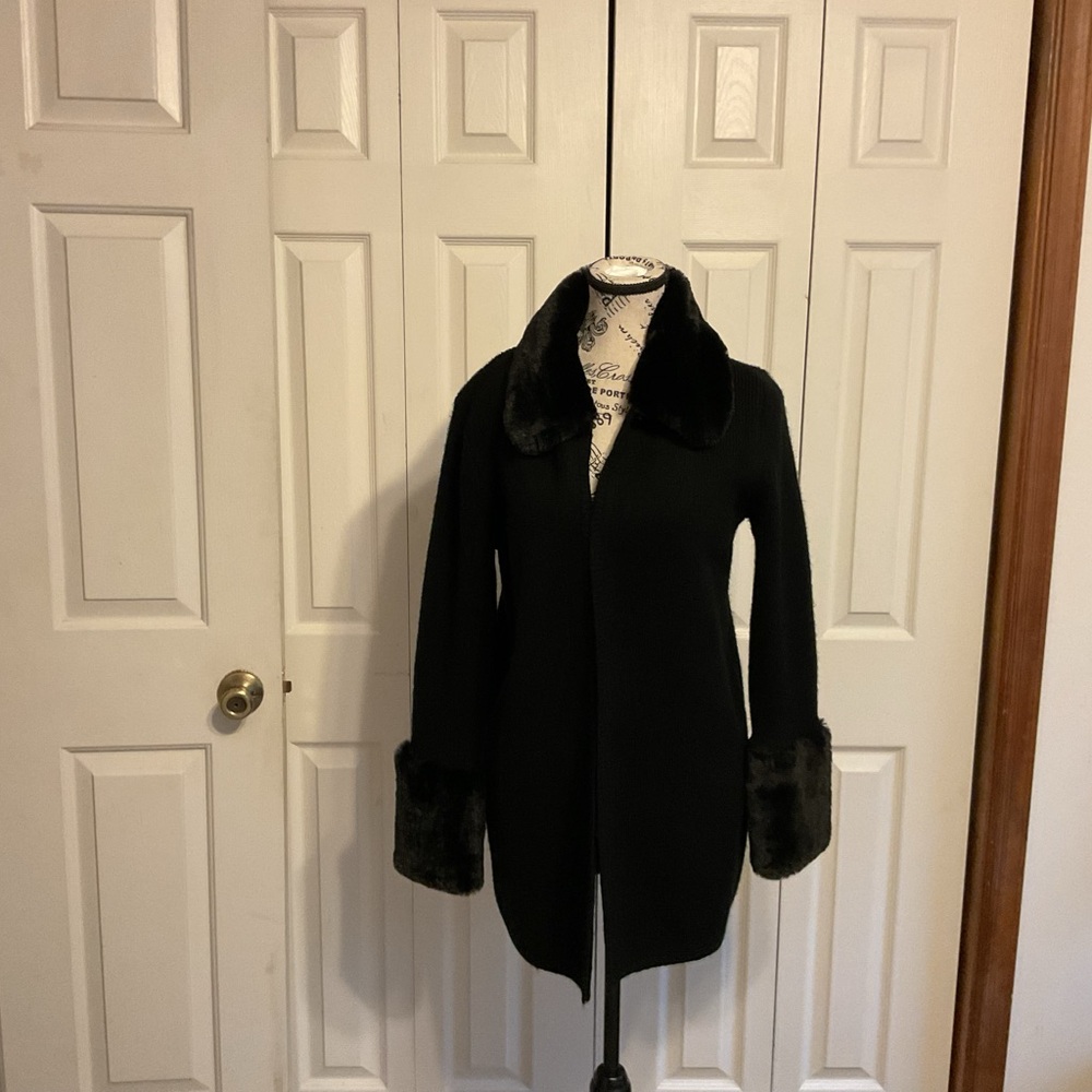Liz Claiborne Black Cardigan Sweater